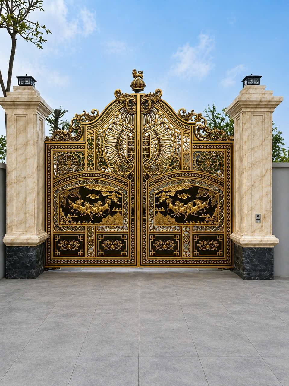 CỬA - CỔNG NHÔM ĐÚC - TP25